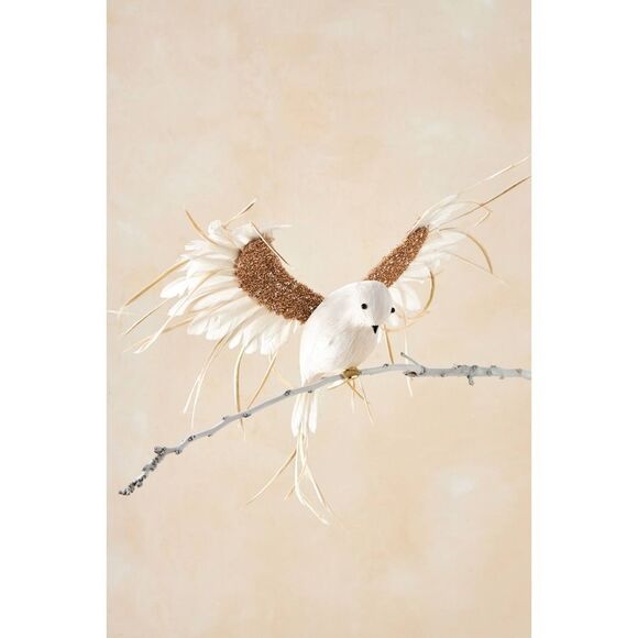 Anthropologie Other - Anthropologie Wispy Bird Clip On Christmas Tree Ornament